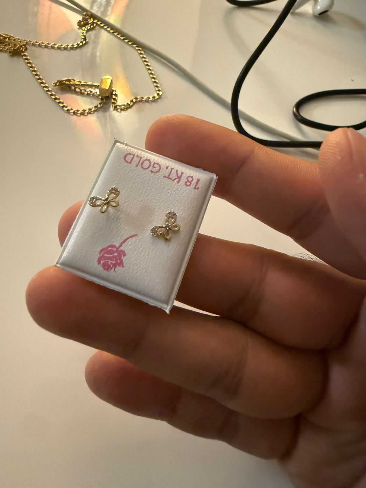 Butterfly Studs With Diamonds