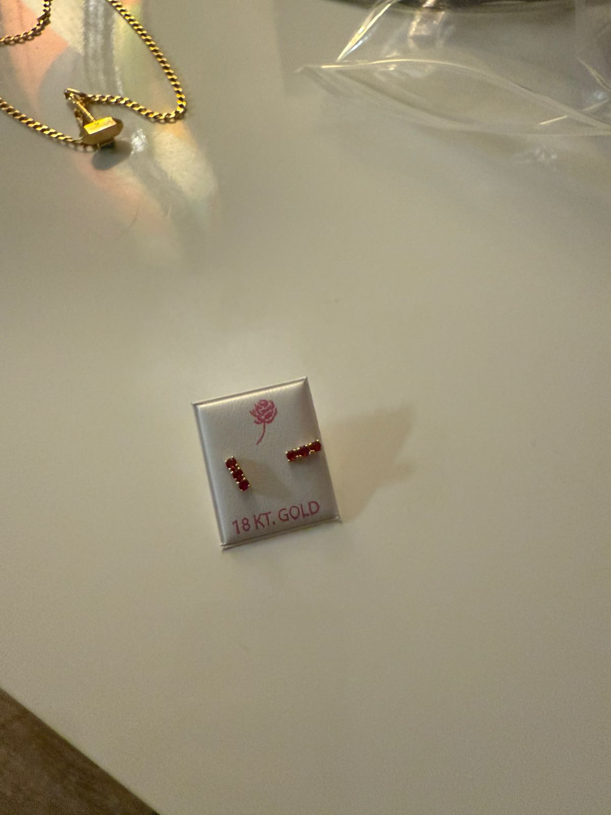 3 Ruby Studs