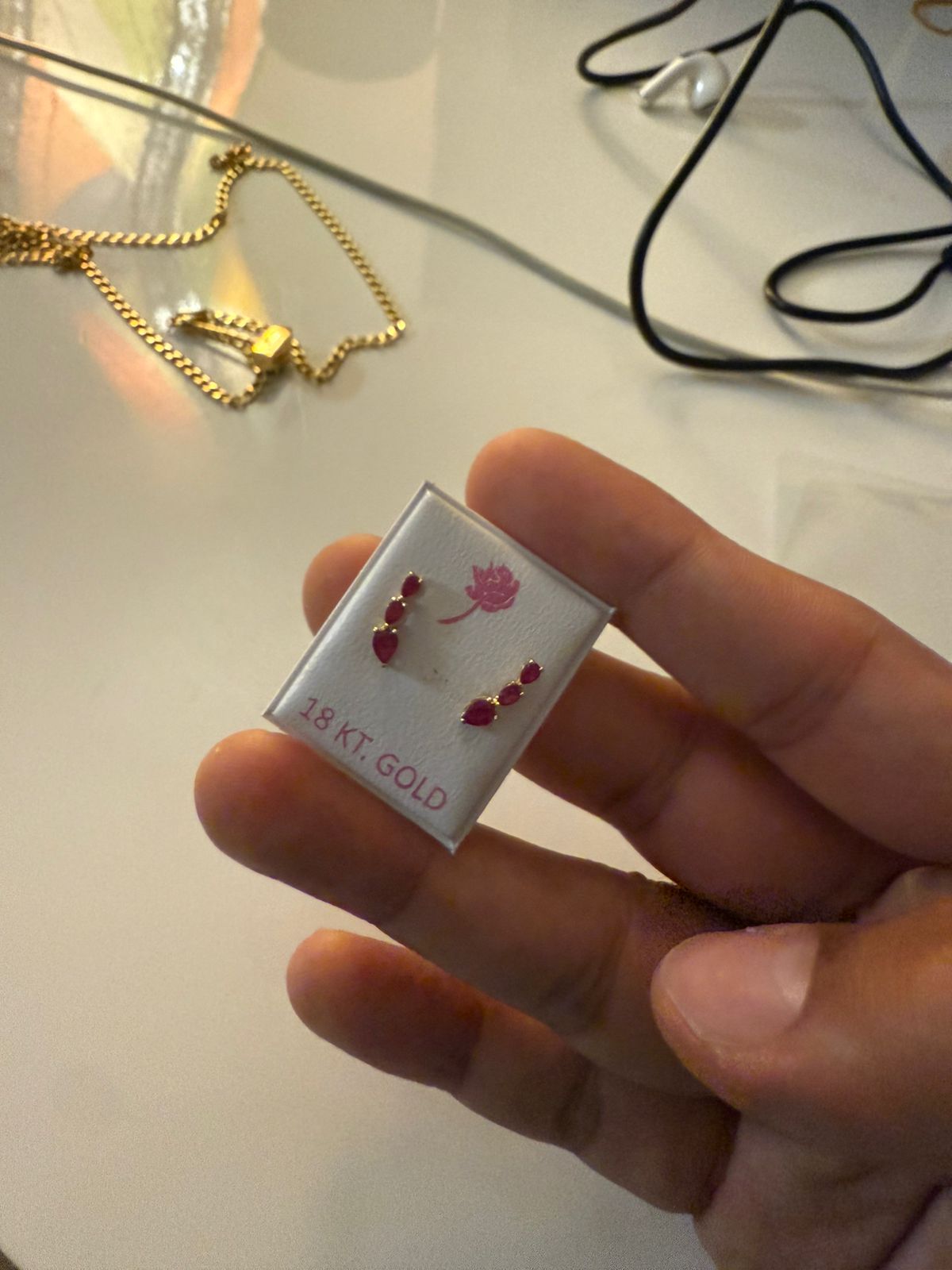 Ruby Climber Studs