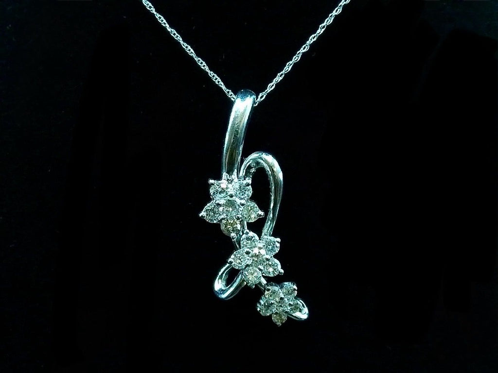 Diamond Flower pendant